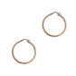 Pre-Owned 9ct Gold 2 Tone Twist Creole Hoop Earrings