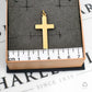 Pre-Owned 9ct Gold Ingot Design Cross Pendant