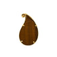 Pre-Owned 9ct Gold Tear Drop Tigers Eye Pendant