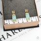 Pre-Owned 9ct Gold Jade Drop Earrings