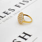 Pre-Owned 14ct CZ Gold Cluster Ring Size M