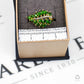 Pre-Owned 9ct Gold Diamond & Chrome Diopside Leaf Ring
