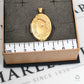 Pre-Owned 9ct Gold Single Diamond Oval Locket Pendant