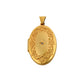 Pre-Owned 9ct Gold Single Diamond Oval Locket Pendant