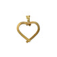 Pre-Owned 9ct Gold Openwork Heart Pendant