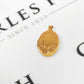 Pre-Owned 9ct Gold Oval Locket Pendant Heart Pattern