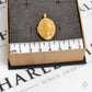Pre-Owned 9ct Gold Oval Locket Pendant Heart Pattern