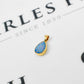 Pre-Owned 9ct Gold Drop Shape Opal Doublet Pendant