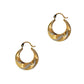 Pre-Owned 9ct Gold 2 Tone Creole Hoop Earrings