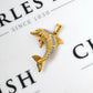 Pre-Owned 9ct Gold CZ Dolphin Pendant