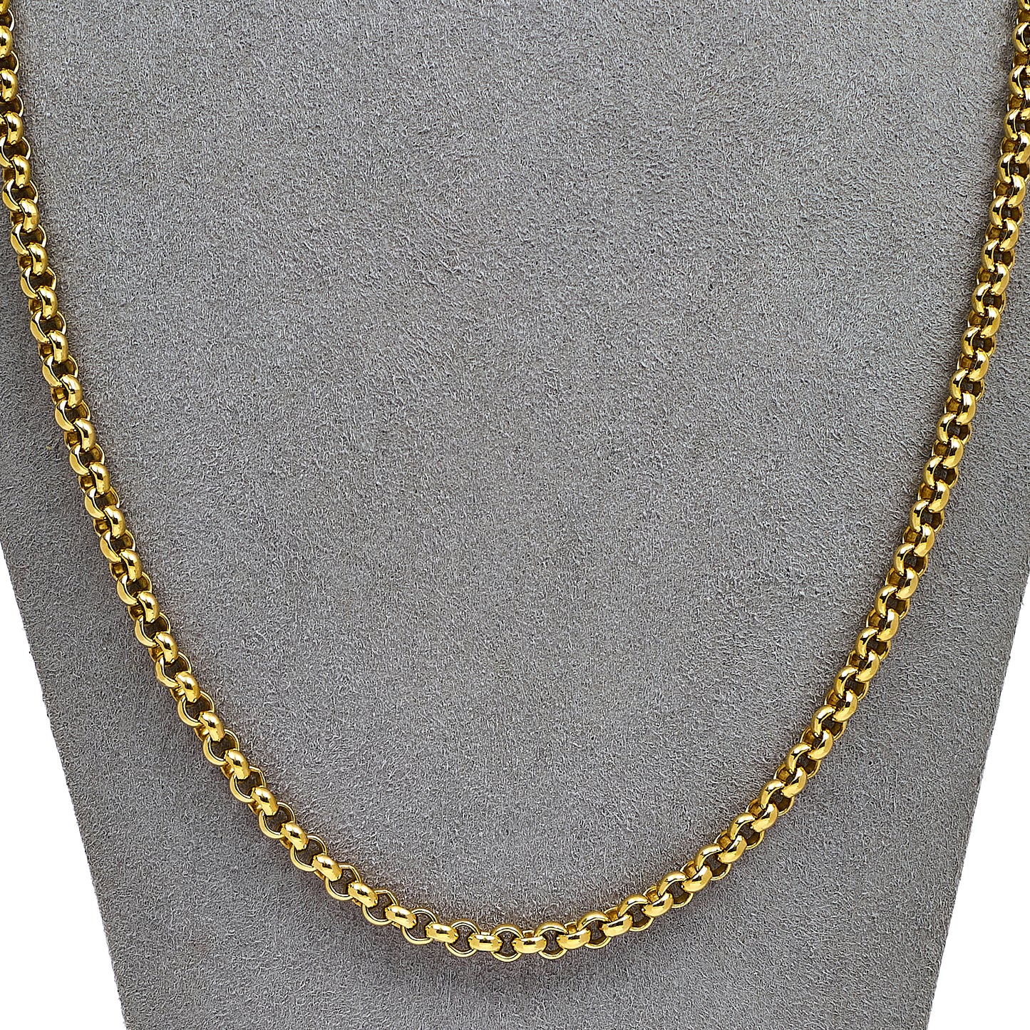 Pre-Owned 9ct Gold Belcher Chain Necklace 23 Inch