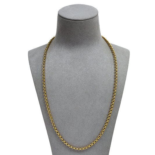 Pre-Owned 9ct Gold Belcher Chain Necklace 23 Inch