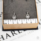 Pre-Owned 9ct White Gold Diamond Heart Stud Earrings