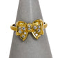 Pre-Owned 18ct Gold Diamond Bow Ring Size K
