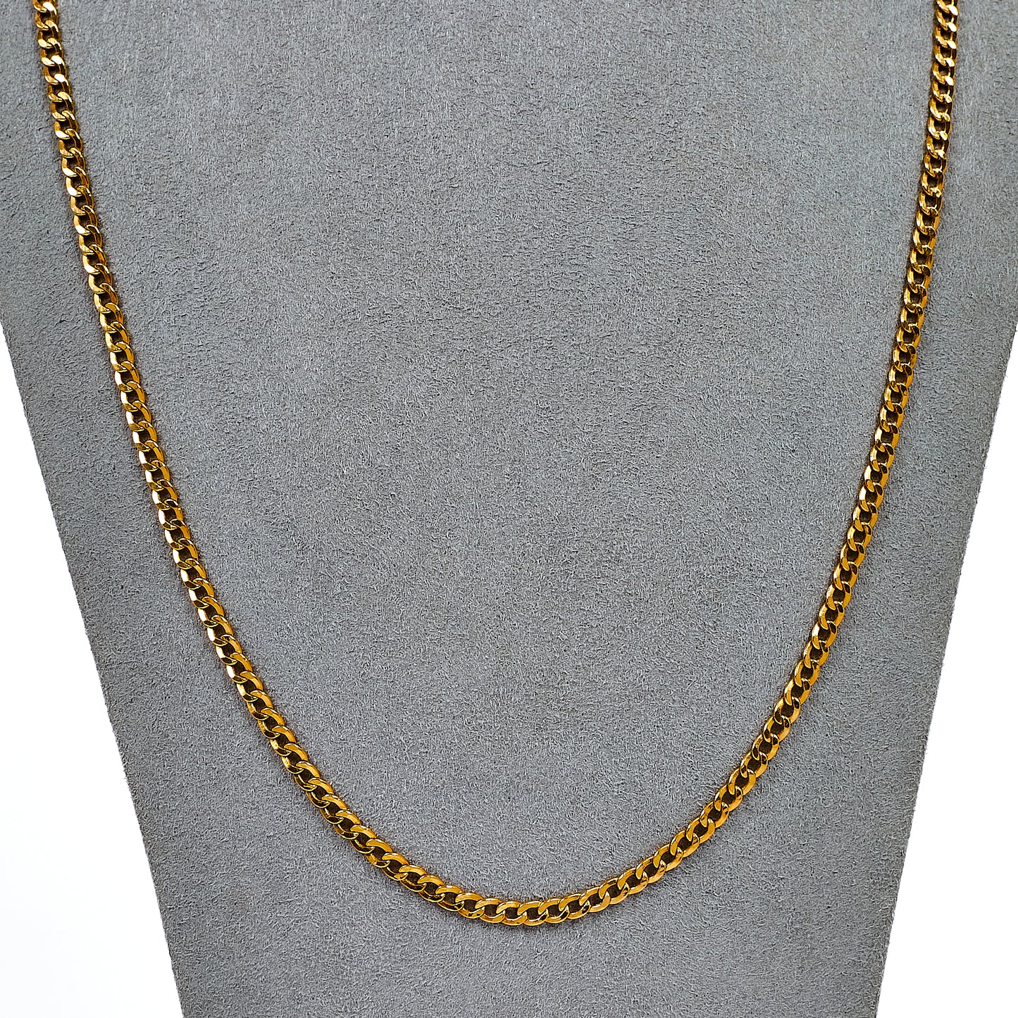 Pre-Owned 18ct Gold Curb Chain Necklace 24 Inch