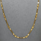 Pre-Owned 18ct Gold Double Curb Anchor Chain Necklace 20 Inch