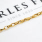 Pre-Owned 14ct Gold Paperchain Link Greek Key Necklace