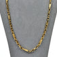 Pre-Owned 14ct Gold Paperchain Link Greek Key Necklace