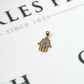 Pre-Owned 9ct Gold CZ Hamsa Pendant