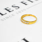 Pre-Owned 18ct Gold 7 CZ Dress Ring Size P