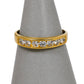 Pre-Owned 18ct Gold 7 CZ Dress Ring Size P