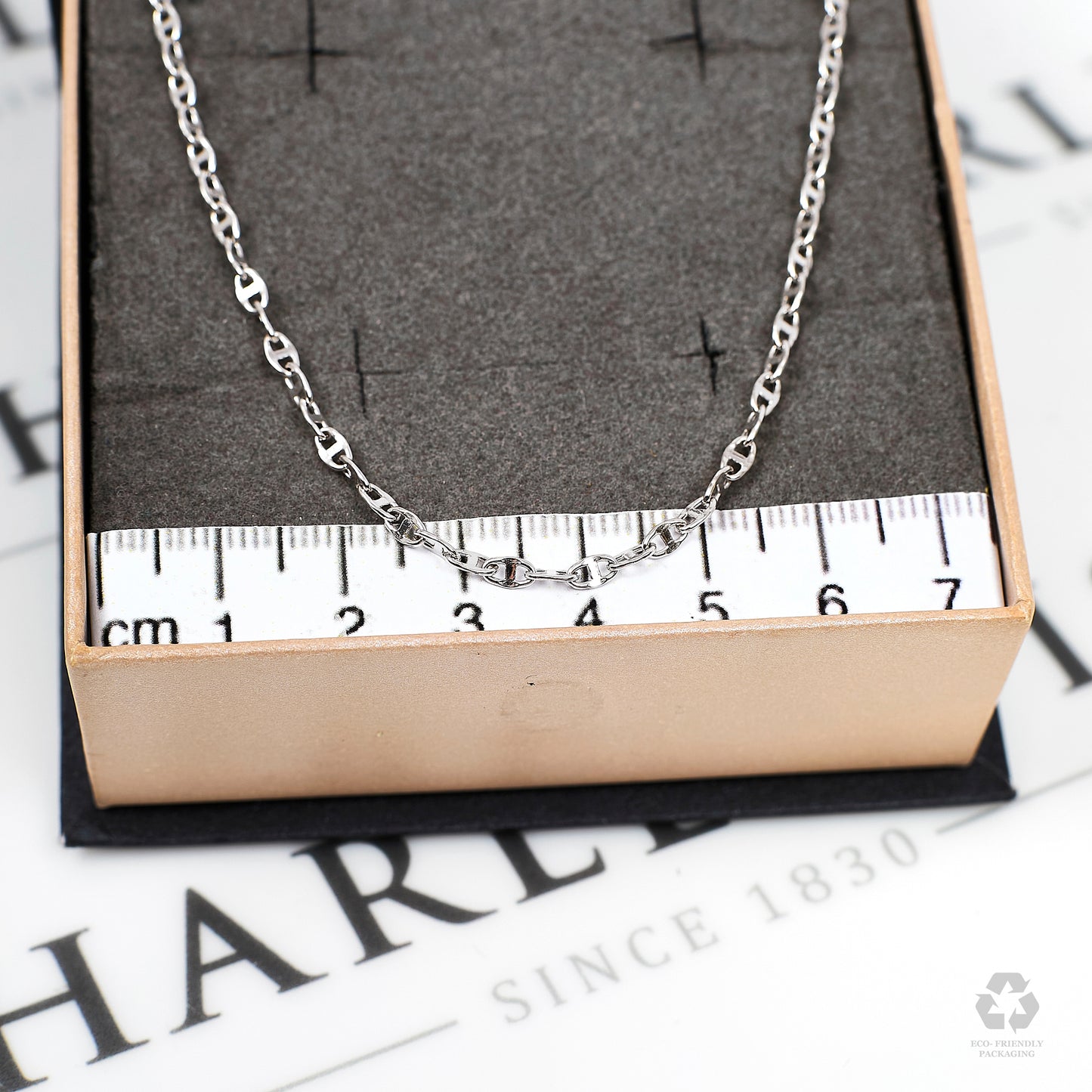 Pre-Owned 18ct White Gold Anchor Link Necklace 20 Inch