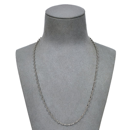Pre-Owned 18ct White Gold Anchor Link Necklace 20 Inch