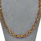 Pre-Owned 14ct Rose Gold Oval Link Necklace 22 Inch
