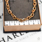 Pre-Owned 14ct Rose Gold Oval Link Necklace 22 Inch