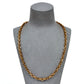 Pre-Owned 14ct Rose Gold Oval Link Necklace 22 Inch