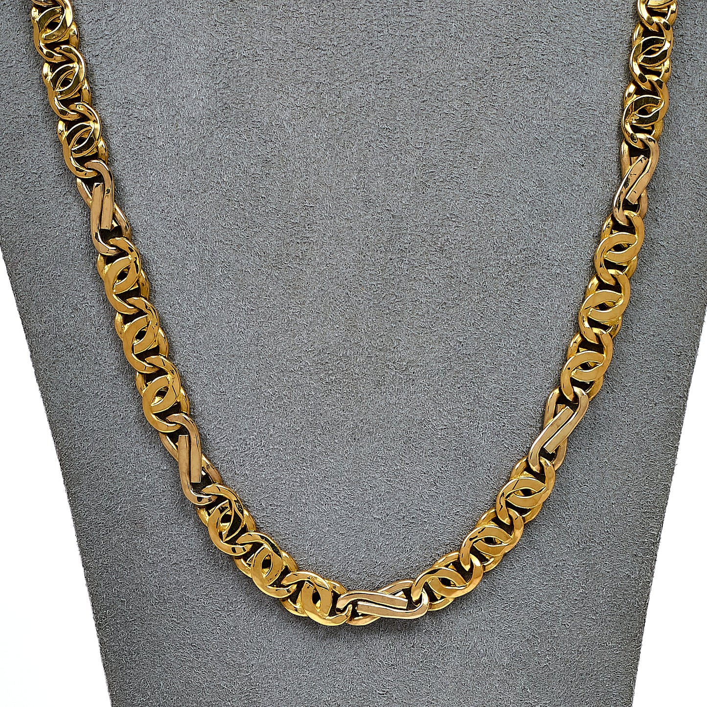 Pre-Owned 18ct Gold Fancy Anchor Link Chain 24 Inch