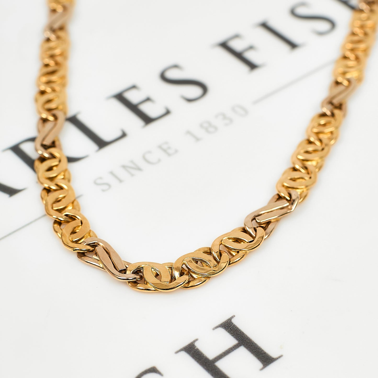 Pre-Owned 18ct Gold Fancy Anchor Link Chain 24 Inch