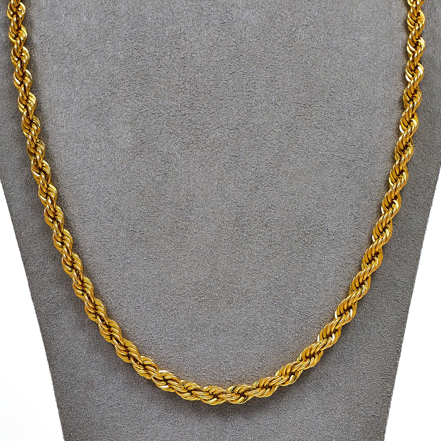 Pre-Owned 14ct Gold Rope Chain Necklace 24 Inch