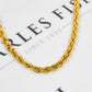 Pre-Owned 14ct Gold Rope Chain Necklace 24 Inch