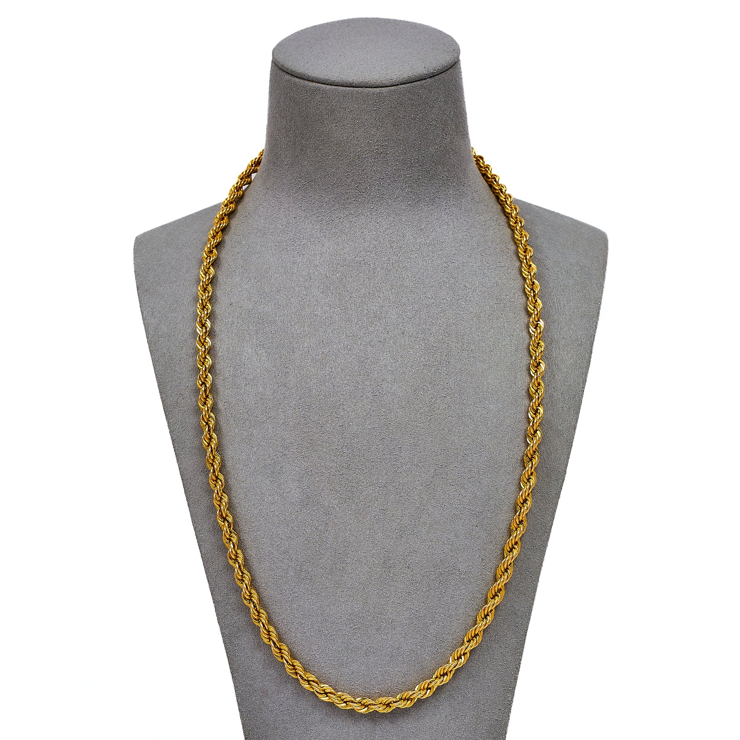 Pre-Owned 14ct Gold Rope Chain Necklace 24 Inch