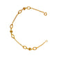 Pre-Owned 18ct Gold Knot Anchor Link Chain Bracelet 7.5 Inch