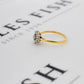 Pre-Owned 18ct Gold 7 Diamond Cluster Ring Size P