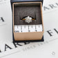 Pre-Owned 18ct Gold 7 Diamond Cluster Ring Size P