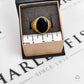 Pre-Owned 9ct Gold Oval Onyx Signet Ring Size R