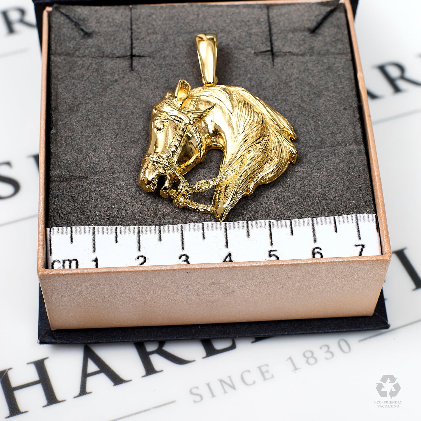 Pre-Owned 9ct Gold Horse Head Pendant
