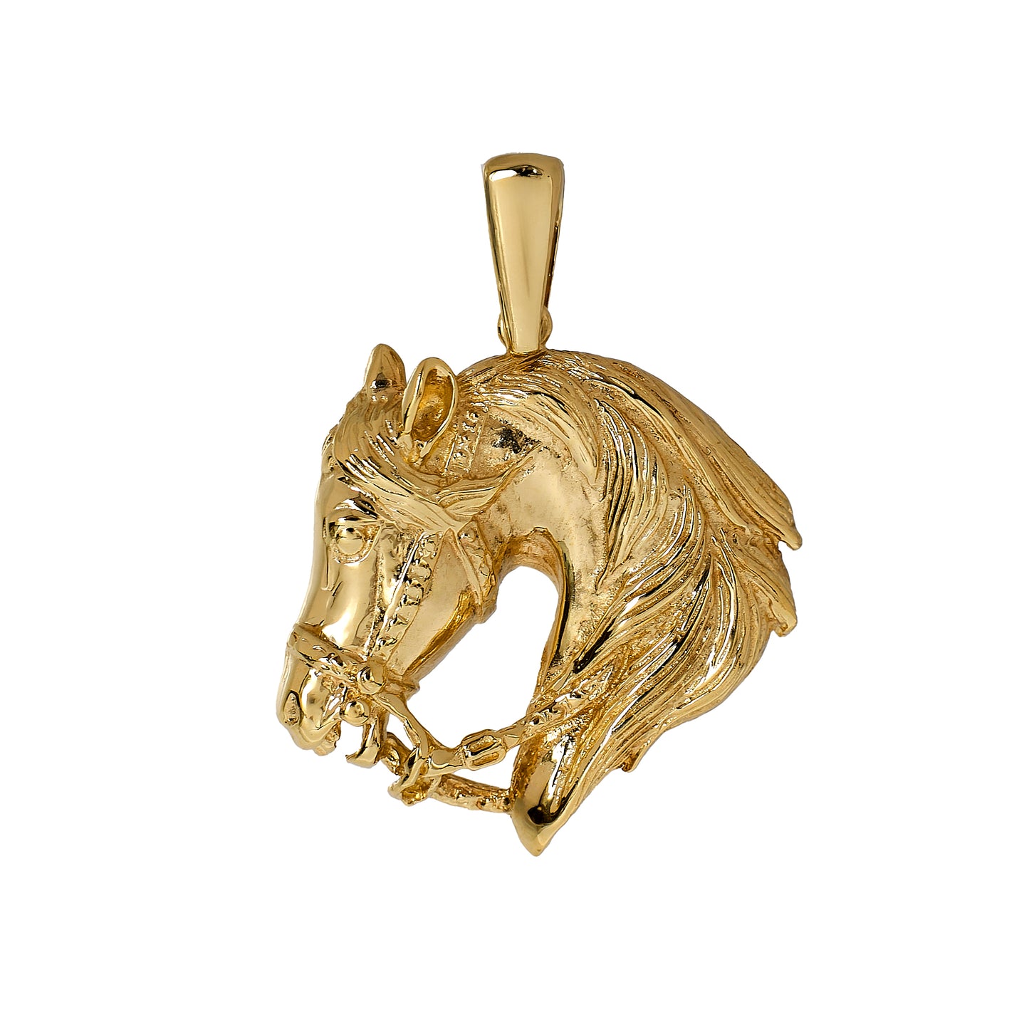 Pre-Owned 9ct Gold Horse Head Pendant