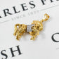 Pre-Owned 9ct Gold CZ Horse Pendant