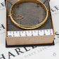 Pre-Owned 9ct Gold Patterned Hinged Bangle