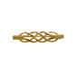 Pre-Owned 9ct Gold Plait Brooch