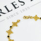 Pre-Owned 9ct Gold Sapphire Knot Bracelet 7 Inch