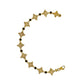 Pre-Owned 9ct Gold Sapphire Knot Bracelet 7 Inch