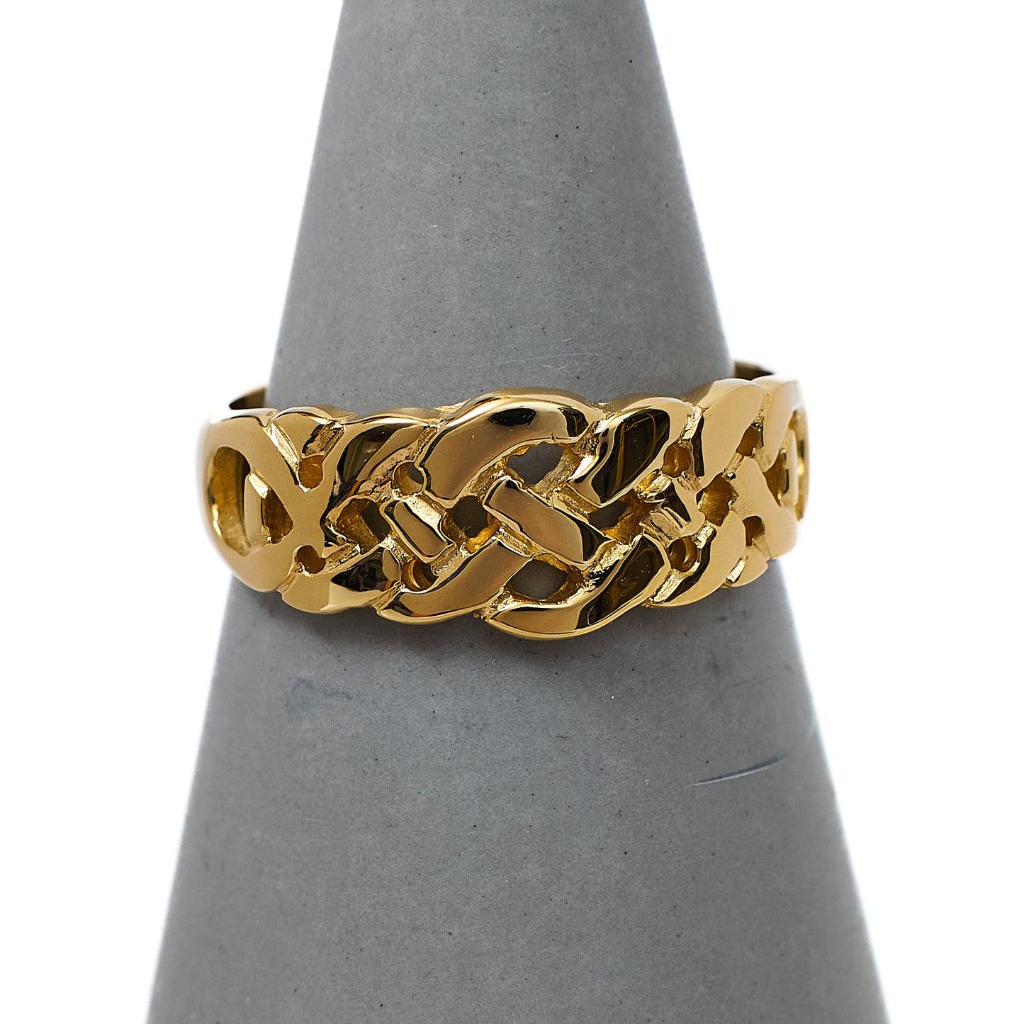 Pre-Owned 9ct Gold Celtic Knot Ring Size N.5