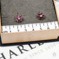 Pre-Owned 9ct Gold Diamond & Sapphire Flower Stud Earrings