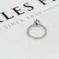 Pre-Owned 18ct White Gold Princess Cut Diamond Ring Size H