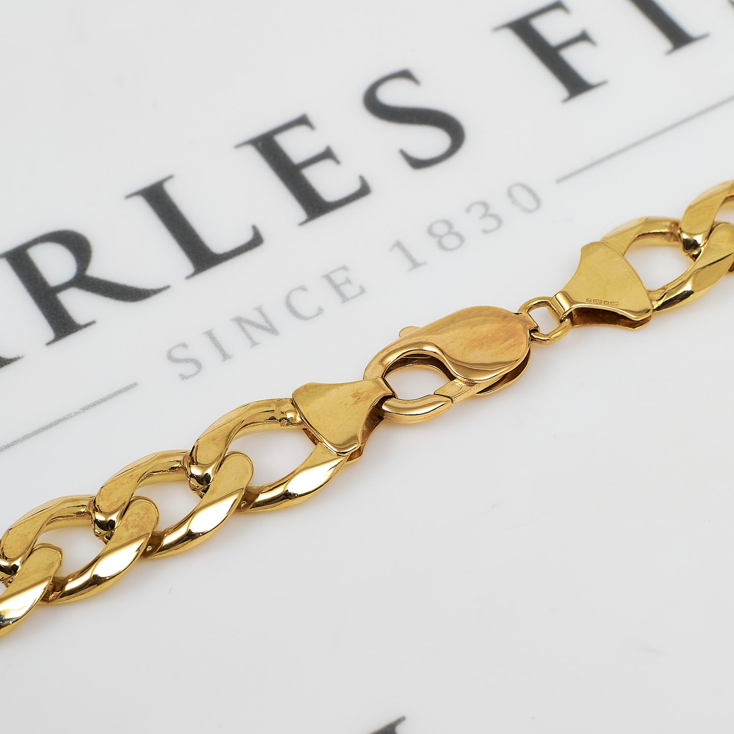 Pre-Owned 9ct Gold Curb Chain Necklace 20 Inch